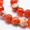 Natural Fire Crackle Agate Bead Strands G-K166-07F-10mm-14-3