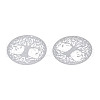 201 Stainless Steel Filigree Pendants STAS-S118-060-2