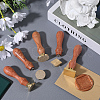 CRASPIRE 1Pc Blank Wax Seal Brass Stamp Head KK-CP0001-04B-4