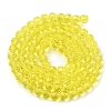 Transparent Glass Bead Strands GLAA-G013-6mm-68-3