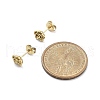 Ion Plating(IP) 304 Stainless Steel Stud Earrings EJEW-P300-01G-5