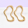 304 Stainless Steel Stud Earrings EJEW-U060-02B-G-1
