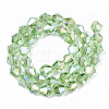 Electroplate Glass Beads Strands EGLA-Q118-8mm-B29-2
