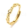 304 Stainless Steel Hollow Infinity Adjustable Ring for Women RJEW-C016-16G-1