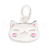 Cat Shape 925 Sterling Silver Charms STER-F056-03S-01-1