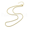 Brass Rope Chain Necklaces NJEW-A042-04G-2