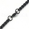 Trendy Men's 201 Stainless Steel Box Chain Necklaces NJEW-L043B-46-4