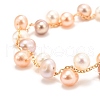 Natural Pearl Beaded Bracelets BJEW-D447-03G-02-3