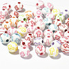 Plating Acrylic Beads RELI-PW0001-090A-1