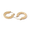 Ion Plating(IP) 304 Stainless Steel Donut Hoop Earrings for Women EJEW-E199-01G-2