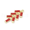 Alloy Enamel Pendants PALLOY-R151-23G-2