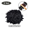 AHADERMAKER 5 Yards Polyester Chiffon Leaf Lace Ribbon DIY-GA0007-32B-2