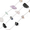 Handmade Natural Mixed Stone Chip Beads Chain CHS-H028-06B-01-1