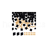  1 Strand Rectangle Natural Black Onyx(Dyed & Heated) Beads Strands G-NB0005-54B-7