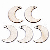 Unfinished Natural Poplar Wood Pendants WOOD-S045-106-1