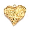 304 Stainless Steel Pendants STAS-M116-38G-2