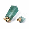 Faceted Natural Amazonite Pendants G-T131-15E-4