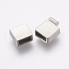 Tarnish Resistant 304 Stainless Steel Magnetic Clasps with Glue-in Ends STAS-E144-062P-4