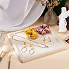 Square Wood Covered with Velvet Jewelry Display Trays ODIS-WH0329-41B-6