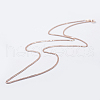 925 Sterling Silver Chain Necklaces STER-F039-60cm-16RG-1