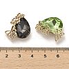 Glass with Golden Brass Pendants GLAA-G111-08G-3