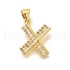Rack Plating Brass Micro Pave Cubic Zirconia Pendants KK-L226-100G-X-1