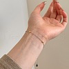 925 Sterling Silver Heart Link Bracelets BJEW-F496-01PG-3