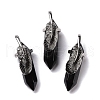 Natural Obsidian Pendants G-E059-04AS-01-1