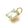 Brass Glass Charms KK-V011-36G-A-2