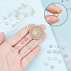 CREATCABIN 52Pcs 2 Colors Brass Beads Frames KK-CN0001-73-3