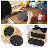 PU Leather Flat Round & Rectangle & Oval & Bag Bottom FIND-CA0001-08-4