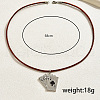 Retro Alloy Hip-hop Style Playing Card Pendant Necklaces LE7293-3-1