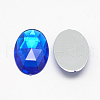 Acrylic Rhinestone Flat Back Cabochons X-GACR-Q011-13x18-05-2