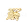 Brass Micro Pave Cubic Zirconia Pendants KK-U062-18G-2