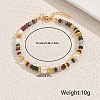 Rondelle Stone & Natural Freshwater Pearl & Glass Beaded Bracelets for Women DH3123-3