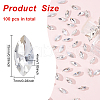 Fingerinspire 100Pcs Pointed Back Glass Rhinestone Cabochons RGLA-FG0001-05A-2