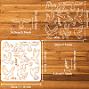 PET Hollow Out Drawing Painting Stencils DIY-WH0391-0647-2