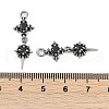 316 Surgical Stainless Steel Micro Pave Cubic Zirconia Pendants STAS-G349-03AS-01-3