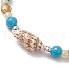 Glass Beads Braided Bead Bracelets for Women BJEW-JB11525-4
