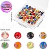 Olycraft 80Pcs 8 Colors Handmade Gold Sand Lampwork Beads LAMP-OC0001-56-2