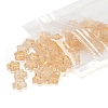 Spray Painted Transparent Glass Beads GLAA-FS0001-01B-3