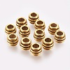 Tibetan Silver Alloy Barrel Large Hole European Beads GLFH10203Y-NF-1