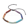Natural Mixed Gemstone Braied Beads Btacelets for Women BJEW-JB10685-1