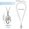 Beebeecraft 2Pcs 304 Stainless Steel Macrame Pouch Necklace Making for Gemstone Nuggets NJEW-BBC0001-27B-2