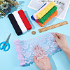 BENECREAT 10 Bundles 10 Colors Polyester Flower Lace Trim OCOR-BC0007-76-3