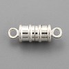 Brass Magnetic Clasps with Loops KK-O134-12S-3