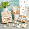  4 Rolls 4 Styles Cotton Handmade Printed Ribbon OCOR-NB0002-08-5