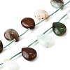 Natural Chrysoprase Beads Strands G-Q183-B08-01-2
