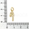 Brass Micro Pave Cubic Zirconia Pendants KK-M273-01G-R-3