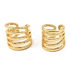 Rack Plating Brass Splite Cuff Earrings EJEW-L261-014G-1